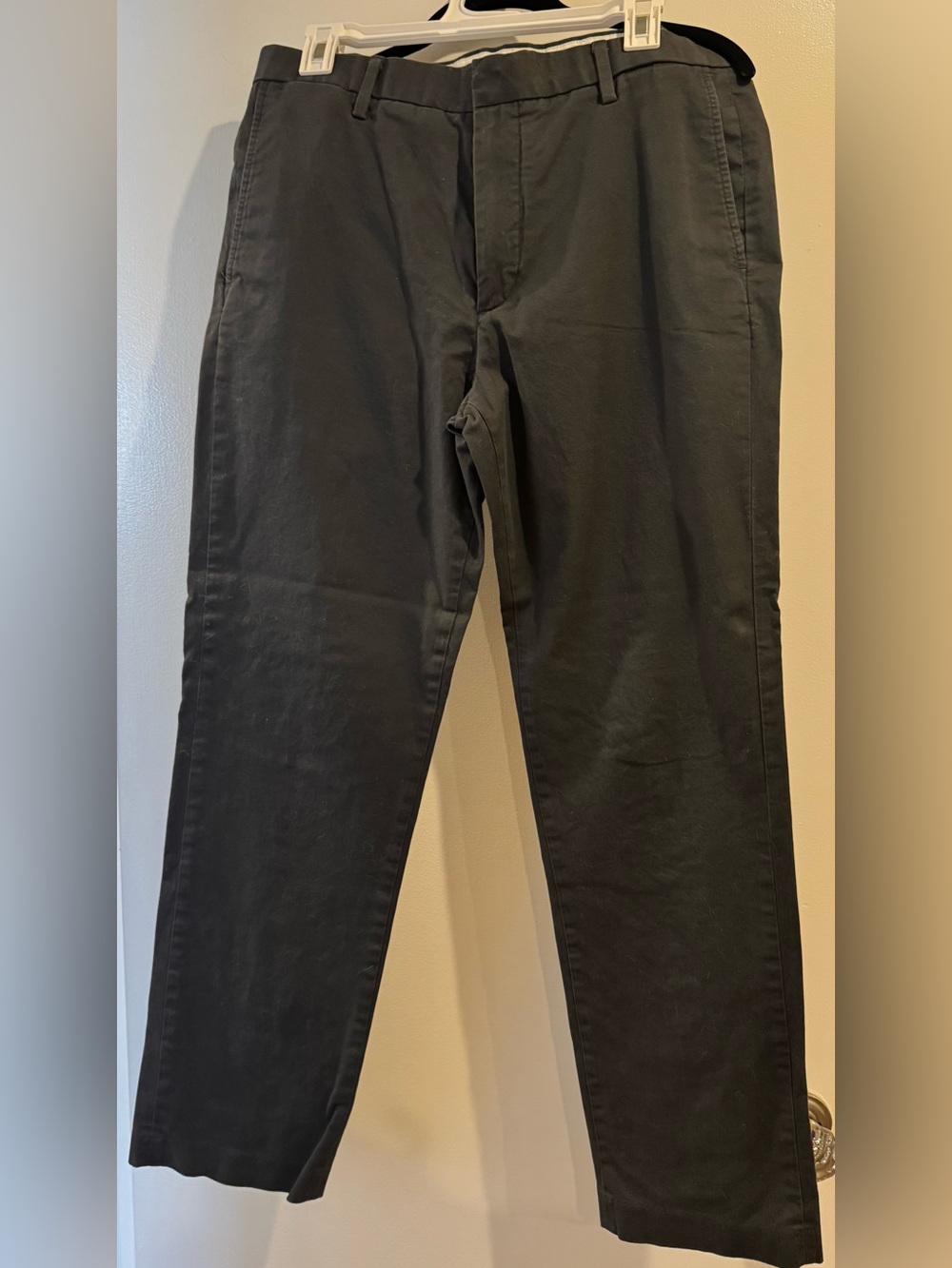 Dockers Charcoal Gray/ Gray Brown Straight Chino Pants